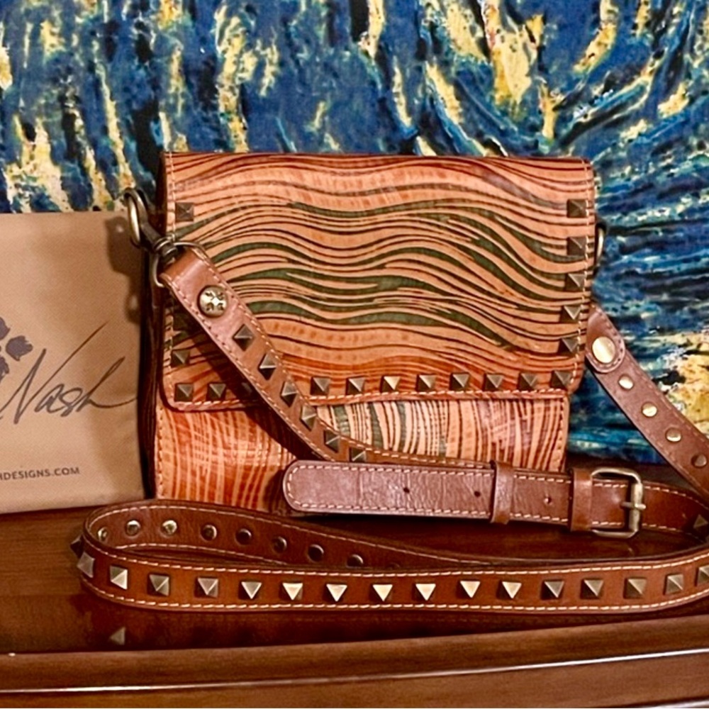 Patricia Nash Wavy Stripe Hermosa crossbody